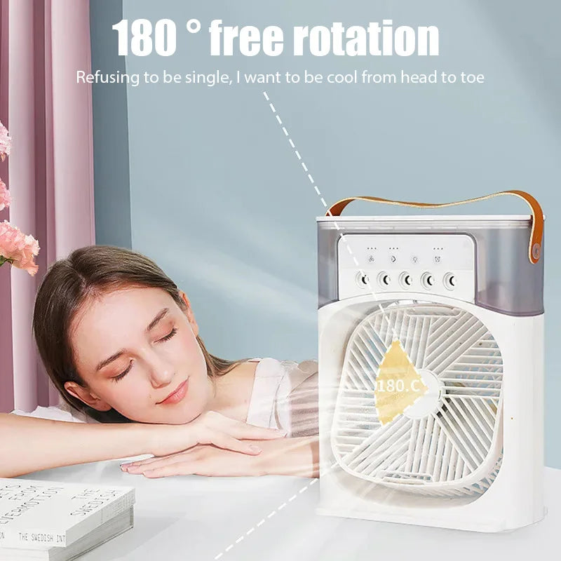 Portable 3 In 1 Fan AIr Conditioner Household